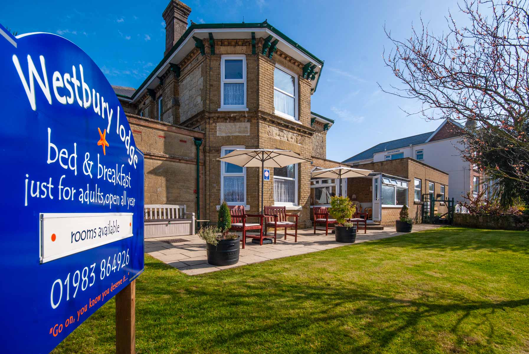 Front of Westbury Lodge Hotel, Shanklin, Isle of Wight